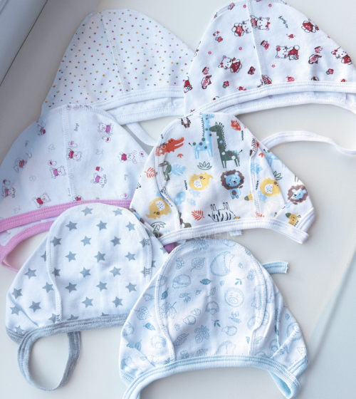 Galatex MIX Art.0998 baby cotton hat 1pcs.