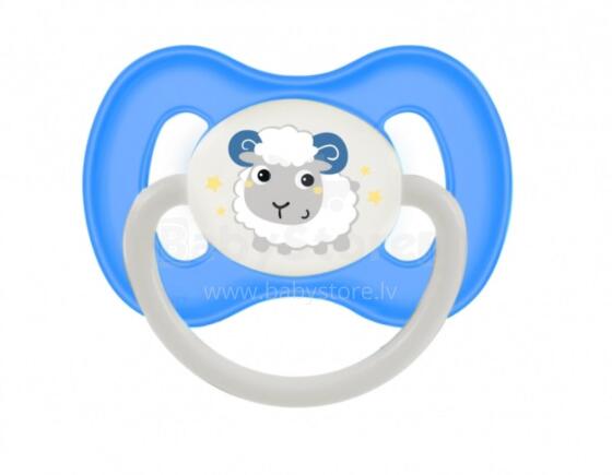 CANPOL BABIES latex symmetrical soother Bunny&Company 6-18 m. 23/278_blu_new