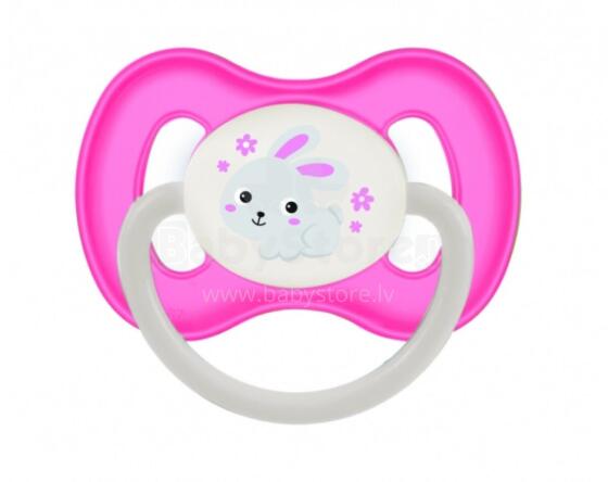 CANPOL latex symmetrical soother Bunny & Company 0-6 months, 23/277 pink_new