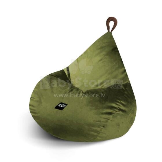 Qubo™ Tiny Drop Olive Fresh Fit  Art.210254 Kids ergonomic chair pouf, soft & cute