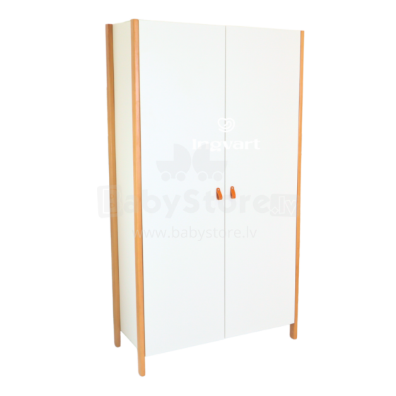 La Bebe™ Scandi Wardrobe Art.21057 White/Natural