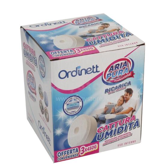 Moisture absorbent refill tablets 450g x 3 pcs. neutral smell