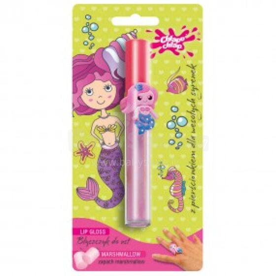 Lip gloss with a ring marshmallow 3g