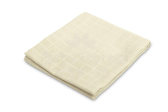 MUSLIN DIAPER BEIGE SMOOTH 70 X 80