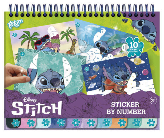 TOTUM DISNEY STITCH creativity set Sticker by number pad, 700123