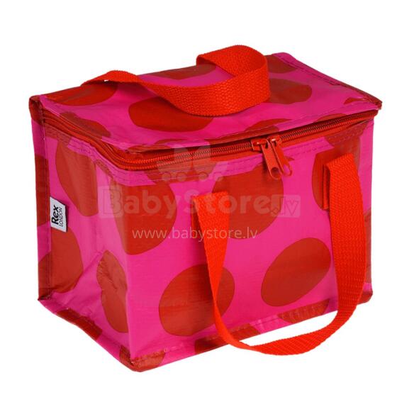 Red On Pink Spotlight Lunch Bag, Rex London