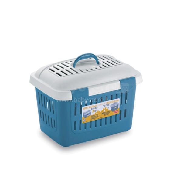 Transport cage Midi Gulliver 45x33x33cm white/blue