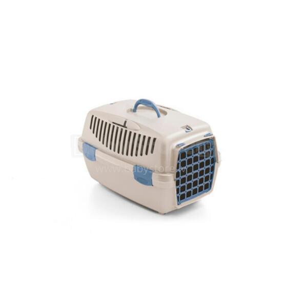Transportēšanas būris Gulliver 1 ar plastmasas durvīm 48x32x31cm balta travertīna krāsā