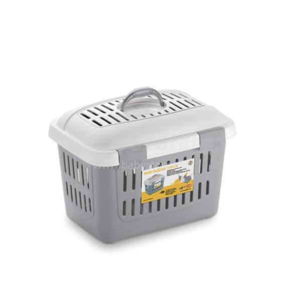 Transport cage Midi Gulliver 45x33x33cm white/grey