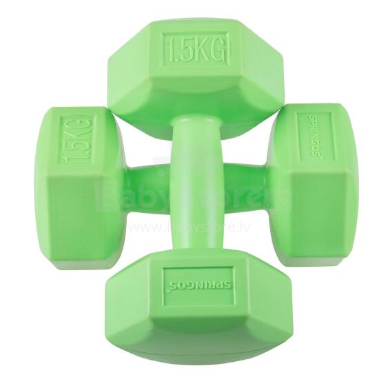 Hex Dumbbells Springos FA1031 2 x 1.5 kg
