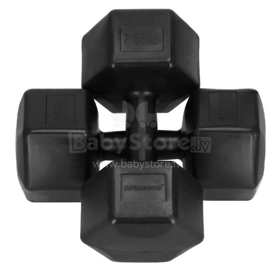 Hex dumbbells Springos FA1065 2 x 10kg