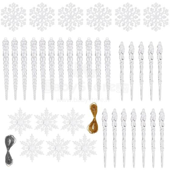 CA0712 CHRISTMAS DECORATIONS SET OF 36 PCS.