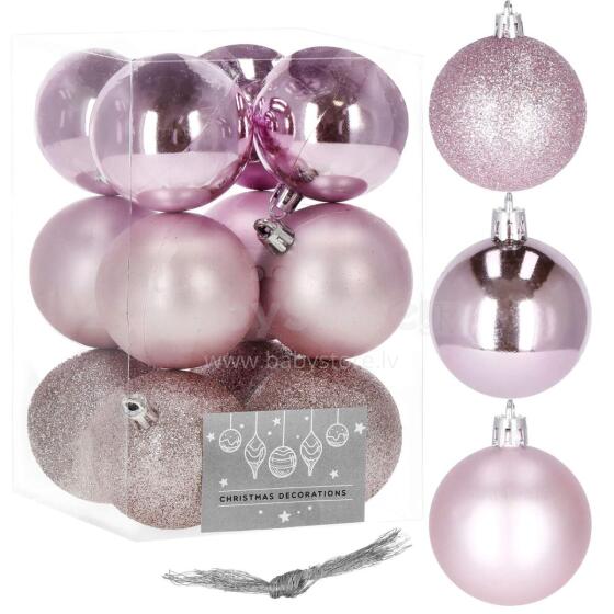 CA0120 CHRISTMAS BALLS 6 CM 12 PCS.