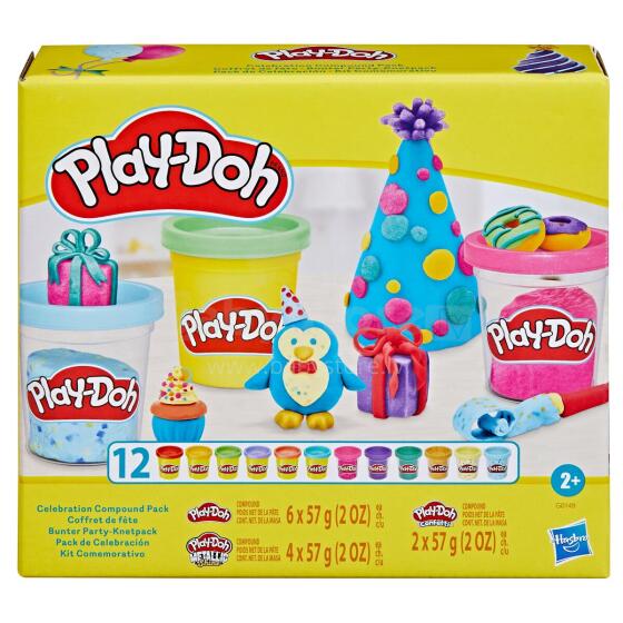 PLAY-DOH celebration compound pack 12 pcs