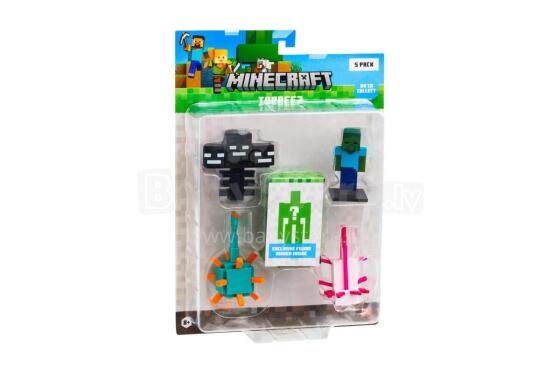 MINECRAFT 3D Pencil Toppers figures 5-pack