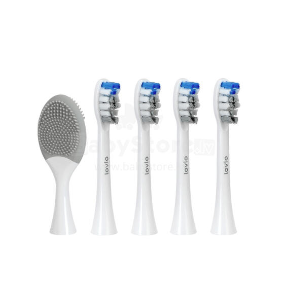 Lovio LVTB124WH-HM SonicProtect PRO Toothbrush Heads Medium White
