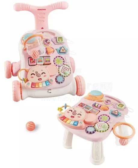 Kikkaboo Walker 3 in 1 Play Grow Art.214584 Pink