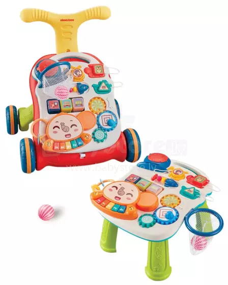 Kikkaboo Walker 3 in 1 Play Grow Art.214585 Red