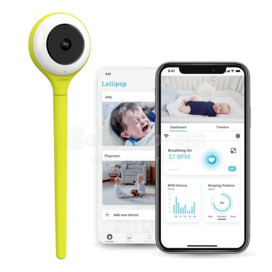 Lollipop Smart Baby Camera Art.CABC-LOL03USGR01  Pistachio