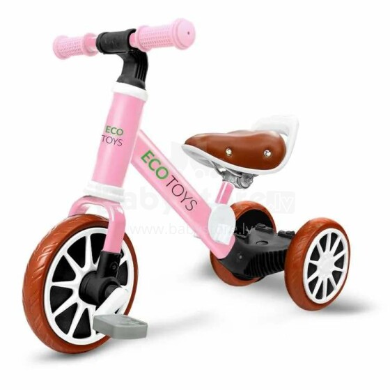 Eco Toys Balance Bike 3 in 1 Art.LC-V1322 Pink Детский велосипед/бегунок