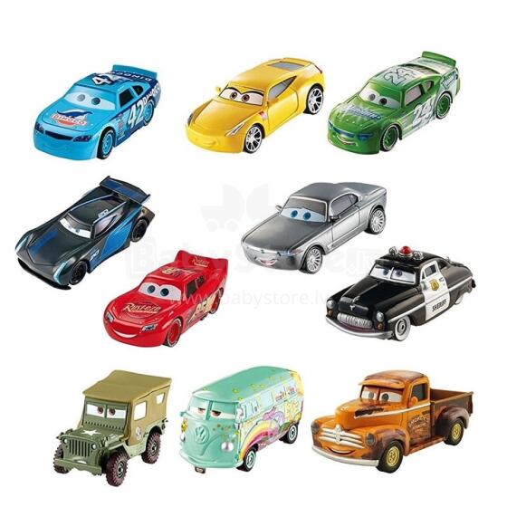 Cars 3 Mudelautode komplekt 10tk