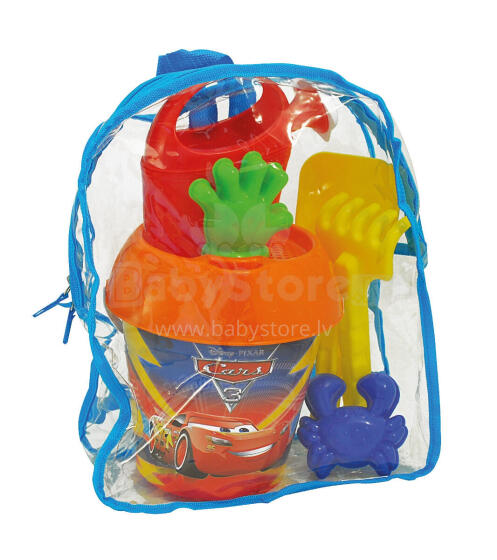 Liivakastitarvikud Cars 3 PVC kotis