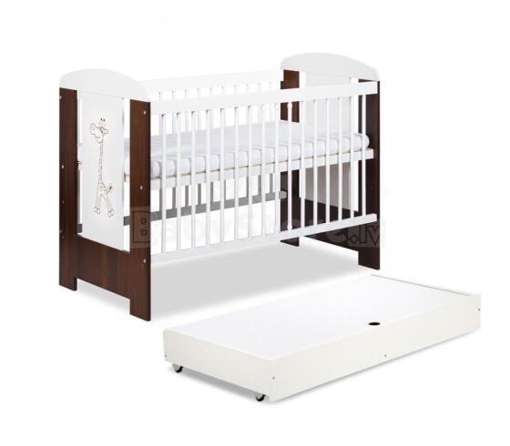 Klups Safari Giraffe Art.21626 Baby crib with a drawer