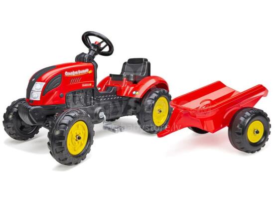 Falk traktor Farmer järelkäruga, punane