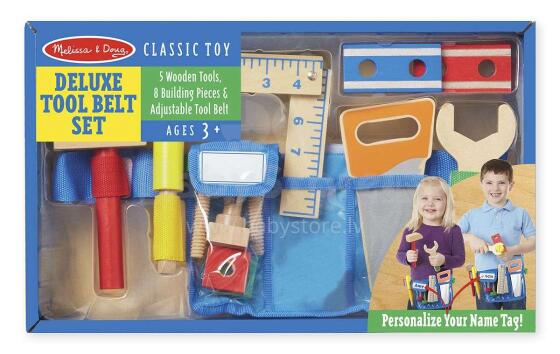 Melissa&Doug Deluxe Toolbelt Set Art.15174 Wooden tool set