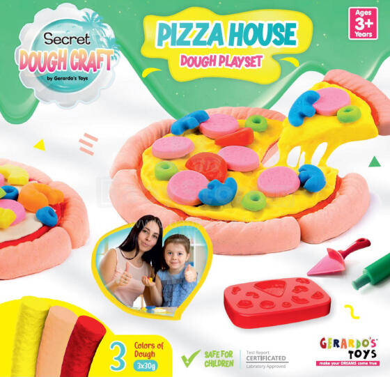 Gerardo's Toys voolimiskomplekt Pitsa Dough Craft