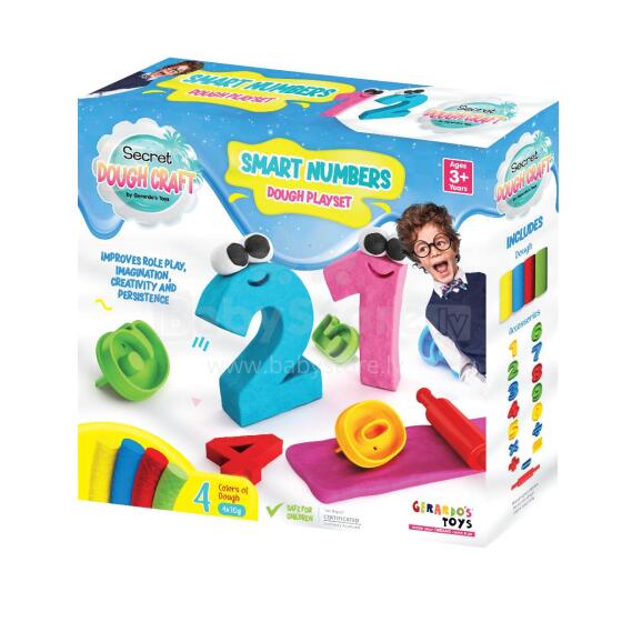 Gerardo's Toys voolimiskomplekt Numbrid Dough Craft 16 osa