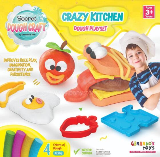 Gerardo's Toys voolimiskomplekt Köök Dough Craft 8 osa