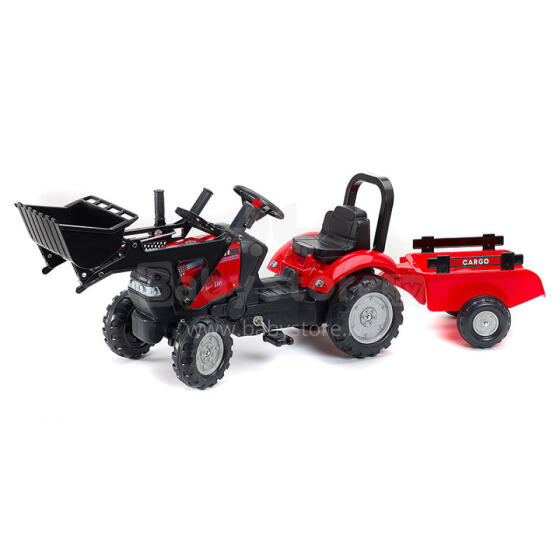 Falk koppekskavaator Case IH treileriga
