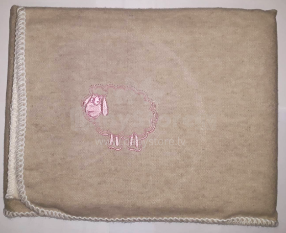 WOT Art.Dis.0 Pink Высококачественное детское хлопковое/льняное одеяло 100x120 cm