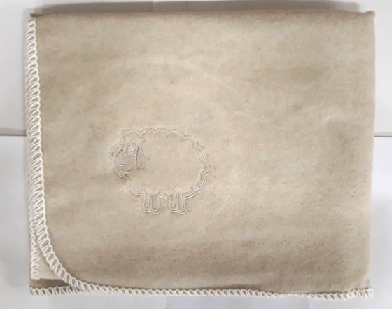 WOT Art.AD natur Aukštos kokybės vaikiška lininė / medvilninė antklodė (antklodė) 100x140 cm