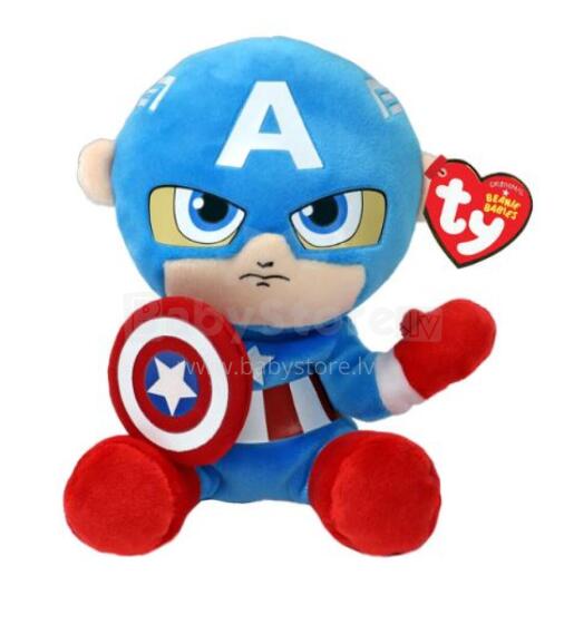 TY pehme nukk Captain America 15 cm
