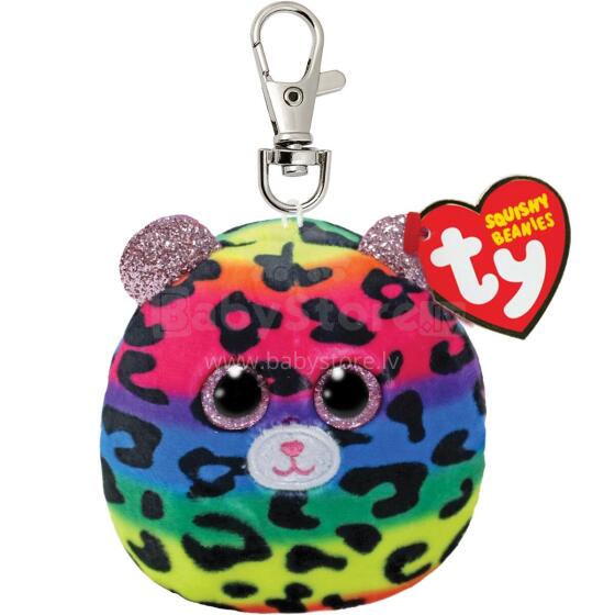 TY Squishy Beanies võtmehoidja leopard Dotty 9 cm