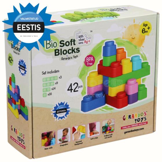 Gerardo's Toys  Art.GT3105 Set of soft cubes, 42 pcs.