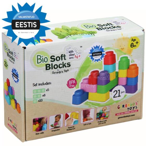 Gerardo's Toys Art.GT3104 Set of soft cubes, 21 pcs.