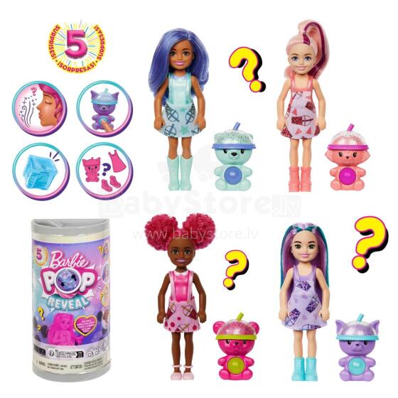 Barbie Chelsea Pop! Reveal Bobba tee üllatusnukud