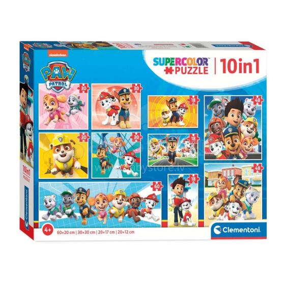 Clementoni pusle 10in1 Paw Patrol