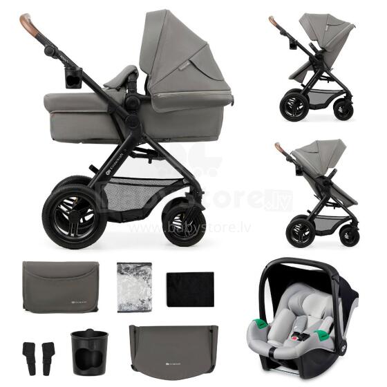 Kinderkraft Moov2 Air 3in1 Art.22157  Light Grey Bērnu ratiņi trīs viena