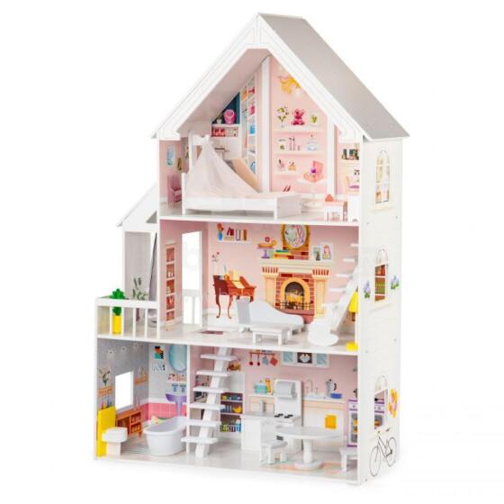 Gerardo's Toys puidust nukumaja Liselle LED tuledega