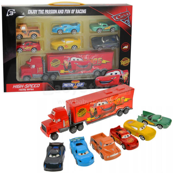 ZESTAW AUT CARS 7 SZTUK