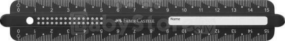 Lineāls Faber-Castell Dots, 15cm, plastmasas, asorti
