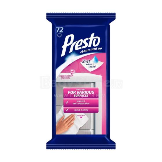 Wet wipes for various surfaces 72 pcs.