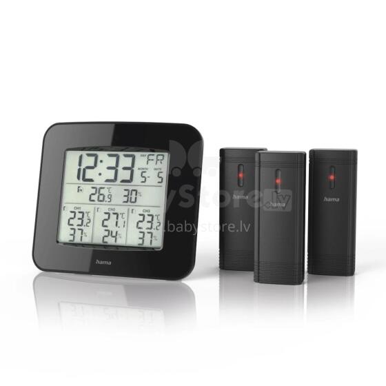 Hama 00186311 Weather station EWS-Trio Black