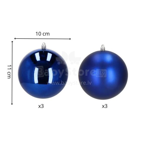 Christmas balls Springos CA1192 10 CM 6 PCS.