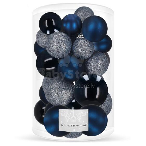 CA0181 CHRISTMAS BALLS 4/5/6 CM 30 PCS.