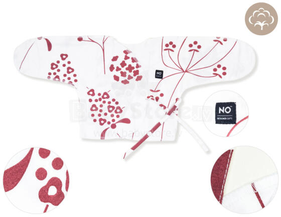 La Bebe™ NO Baby Shirt  Art.222644 Color Детская хлопковая распашонка